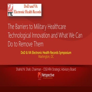 The Barriers to Military Healthcare Technology Innovation and What We Can Do ...