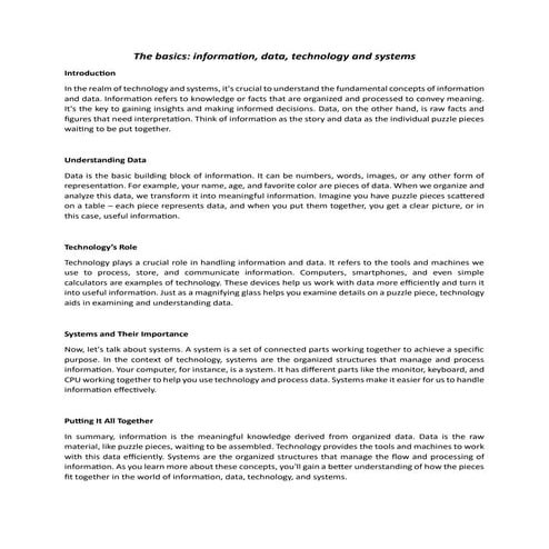 The basics - information, data, technology and systems.pdf