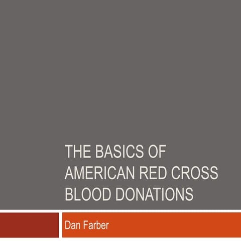 The Basics of American Red Cross Blood Donations