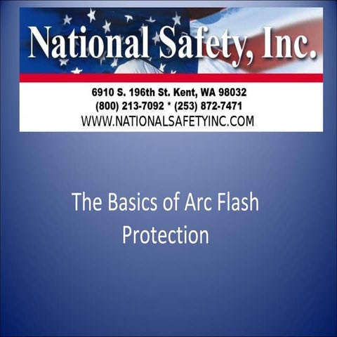 The basics of arc flash