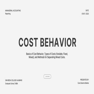The Basics of Cost Behavior - Cara Babida.pdf