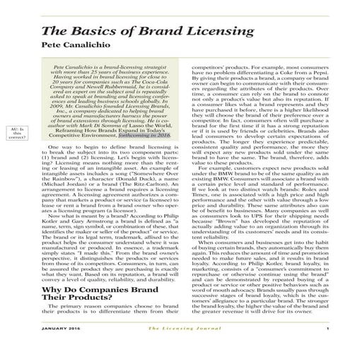 The basics of brand licensing
