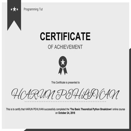 The basic theoretical python breakdown