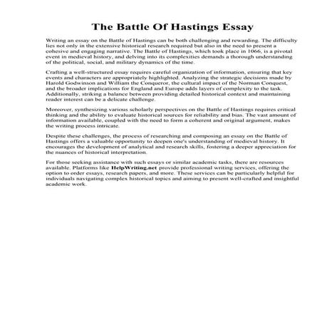 The Battle Of Hastings Essay.pdf