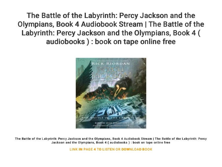 The Battle of the Labyrinth Percy Jackson and the Olympians... Book