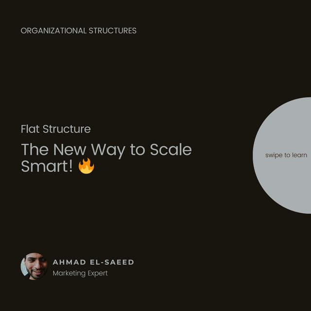 The Power of Flat Structure: Simplify, Scale, Succeed! - Ahmad El-Saeed ...