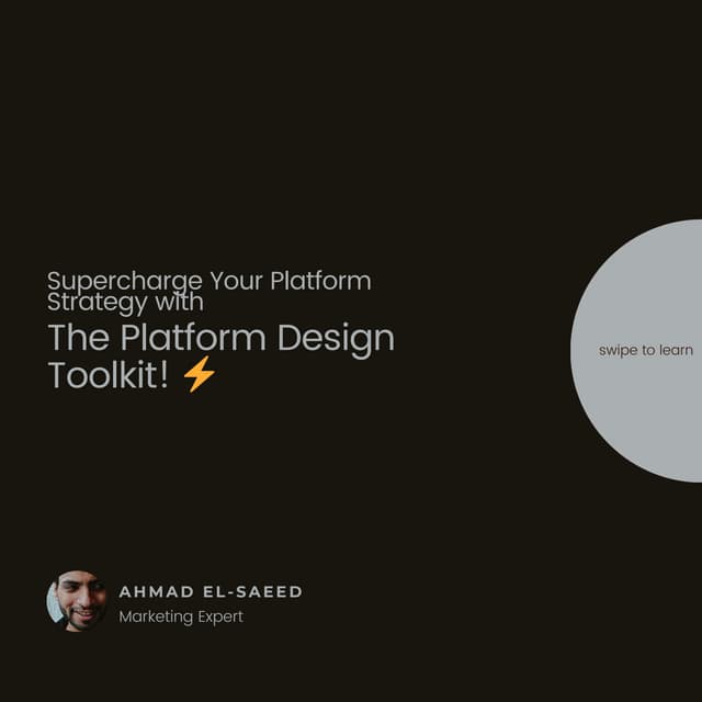 The Platform Design Toolkit v 0.1 | PDF