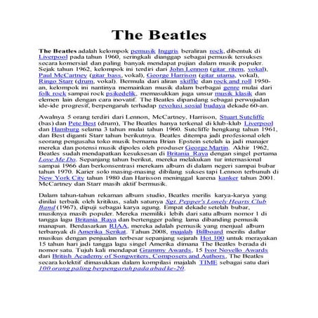 The beatles | DOCX