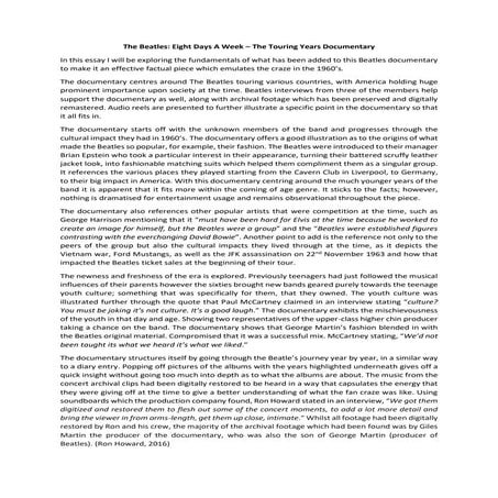 The Beatles Documentary 