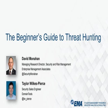 The Beginner's Guide to Threat Hunting