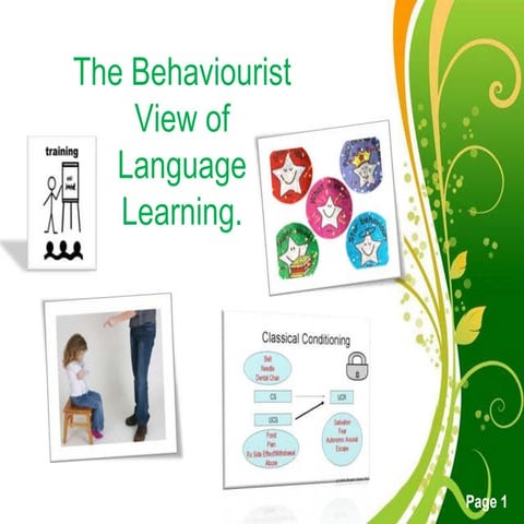 The behaviourist view_of_language_learning | PPTX | Parenting Babies ...