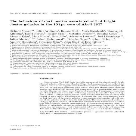 The behaviour of_dark_matter_associated_with_4_bright_cluster_galaxies_in_the...
