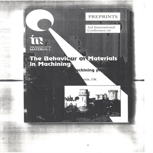 The behaviour of materials in machining   the influence of small tellurium ad...