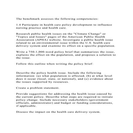 The benchmark assesses the following competencies1.4 Particip.docx