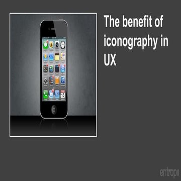 The benefit of iconography in ux