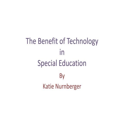 The benefit of technology