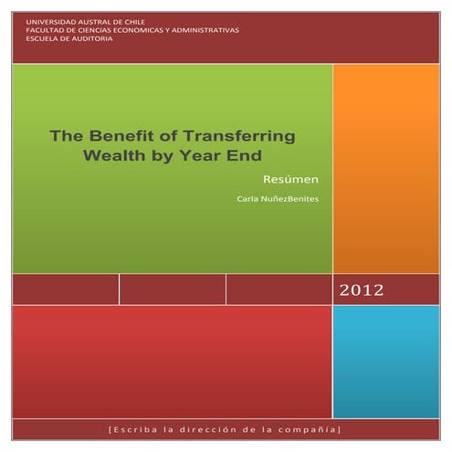 The benefit of transferring wealth by year end tarea sia