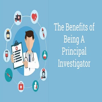 The benefits of being a principal investigator