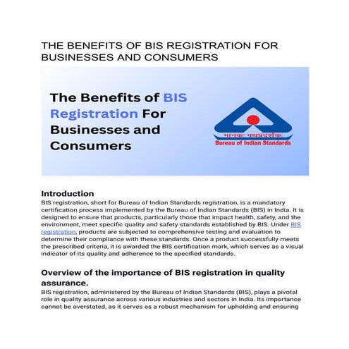 THE BENEFITS OF BIS REGISTRATION FOR BUSINESSES AND CONSUMERS (1).pdf ...