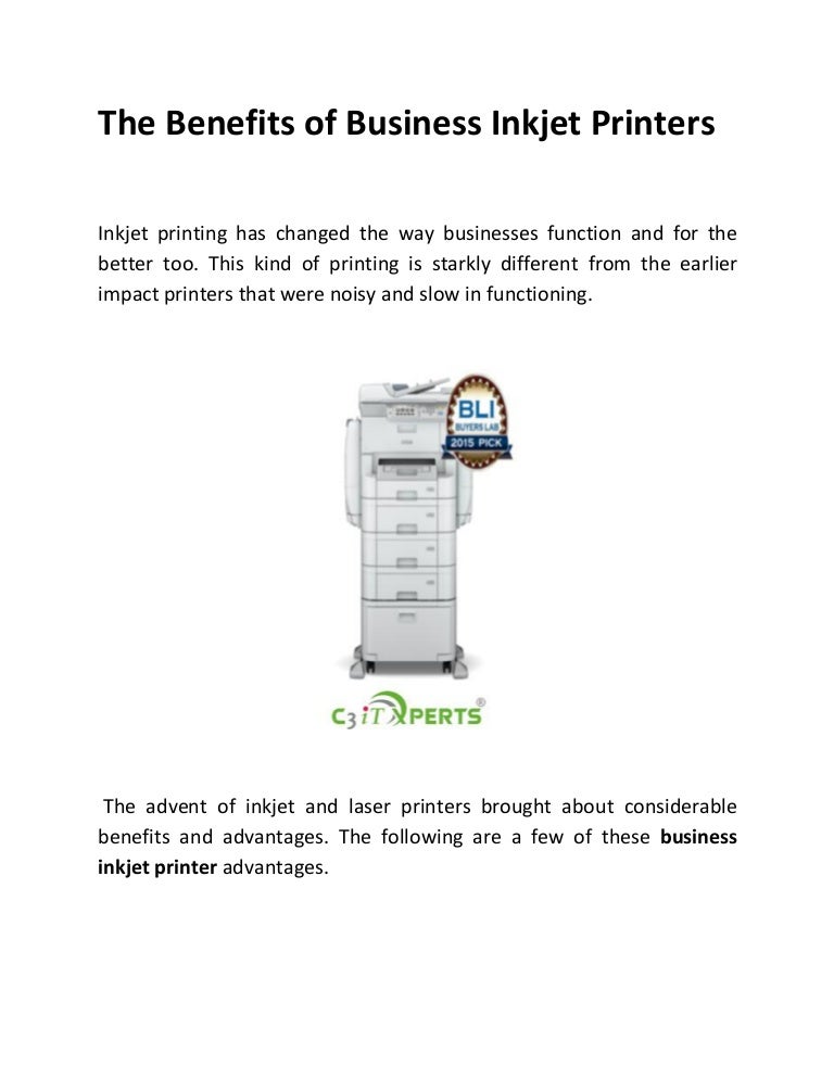 The Benefits of Business Inkjet Printers