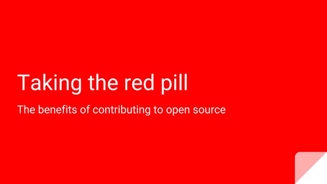 The benefits of contributing to open source