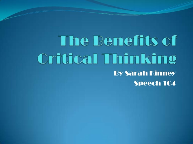Why is critical thinking helpful picture