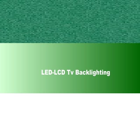 The Benefits of Led-Lcd