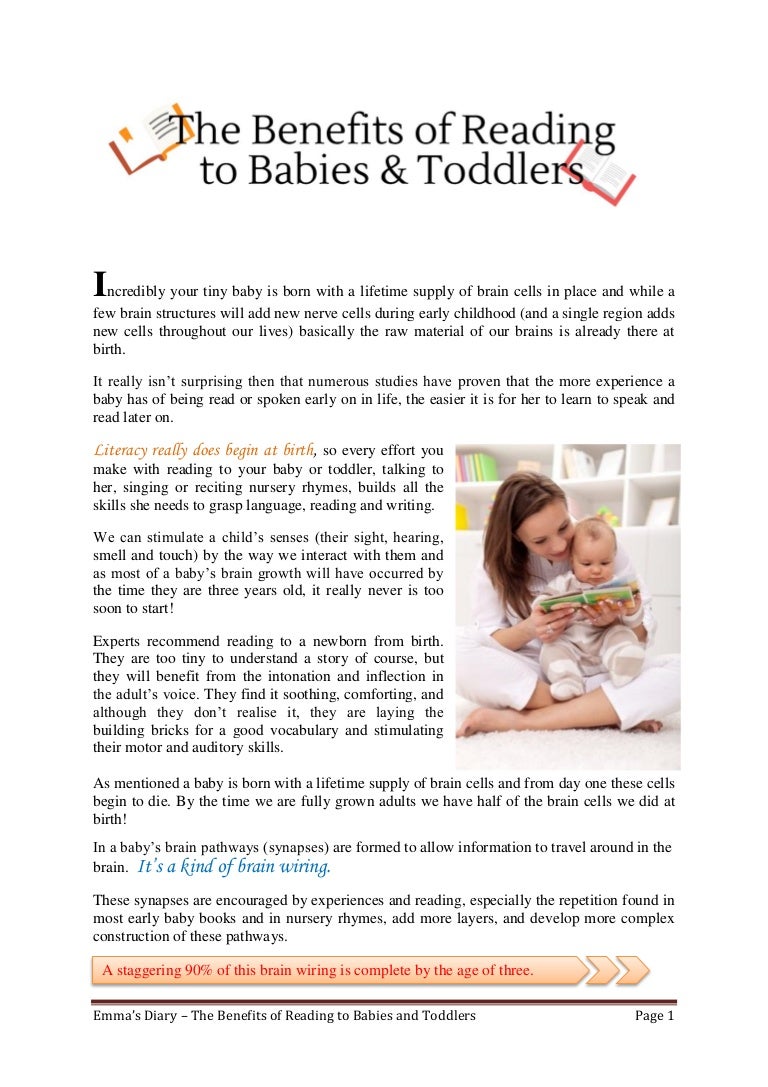The benefits of reading to babies and toddlers