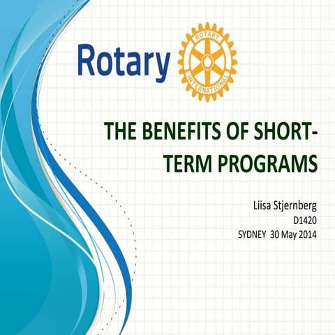 The Benefits of Short-term Programs | PPTX