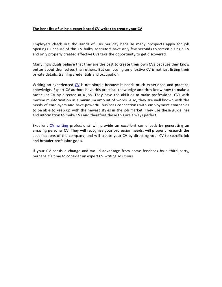 Purpose of cv and resume picture