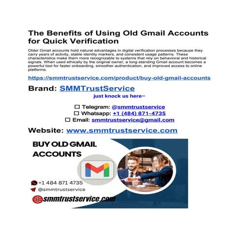 The Benefits of Using Old Gmail Accounts for Quick Verification.docx