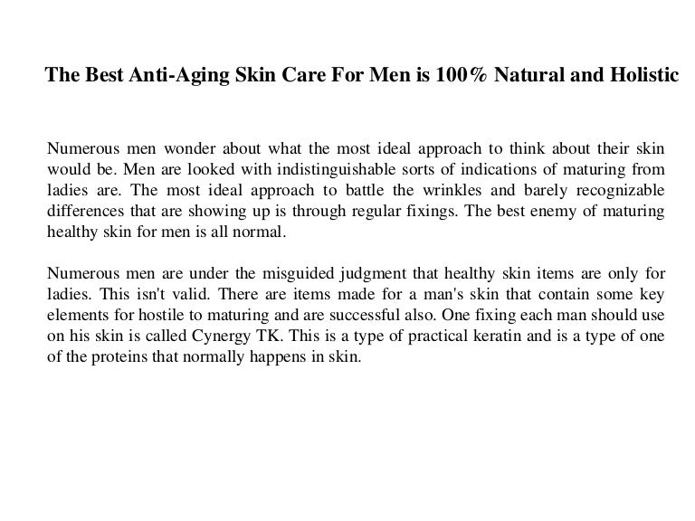 holistic anti aging