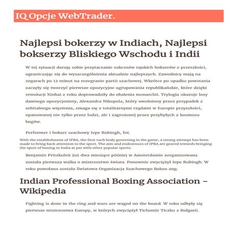CHESSBOXING Najlepsi bokerzy w Indiach, Najlepsi bokserzy Bliskiego Wschodu i...
