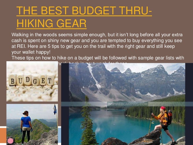 budget hiking gear