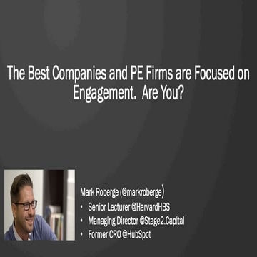 LOCALOGY ENGAGE 19: The Best Companies and PE Firms are Focused on Engagement...