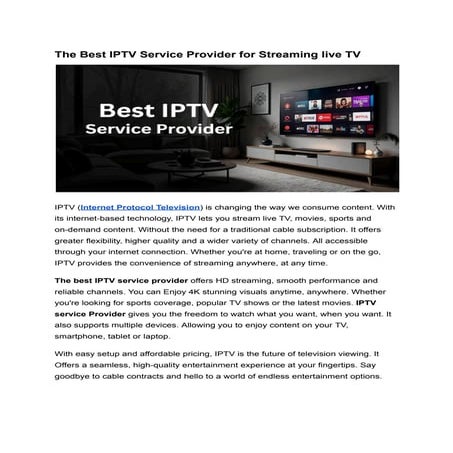 The best IPTV service provider for streaming live TV (1).pdf