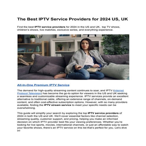 The Best IPTV Service Providers for 2024 US, UK.pdf