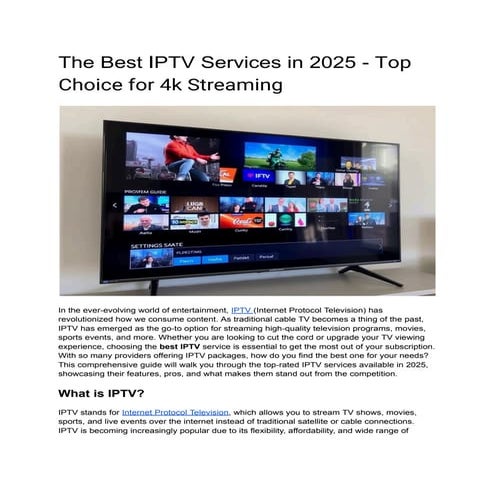 The Best IPTV Services in 2025 - Top Choice for 4k Streaming.pdf