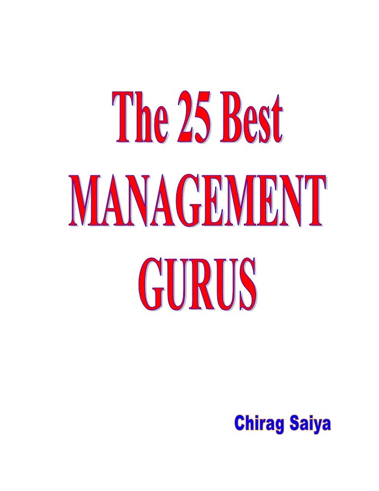 The Best Management Gurus