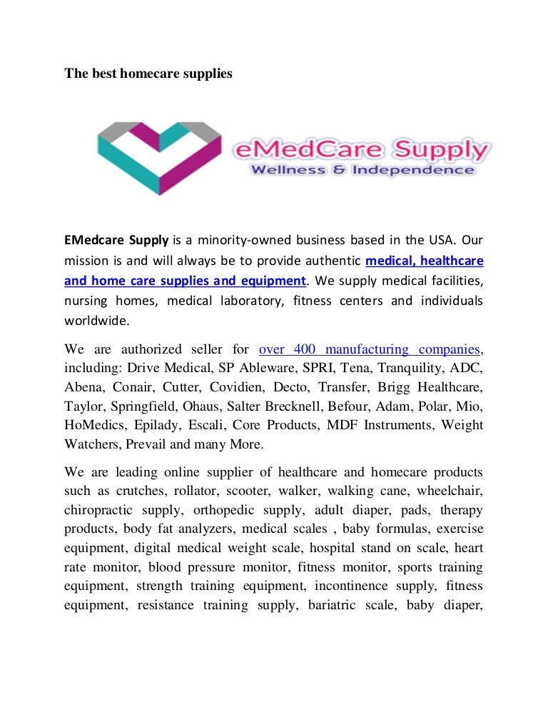 Home Care Medical Hospital Equipment Supplies
