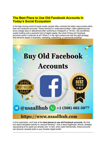 The Best Place to Use Old Facebook Accounts in Today’s Social Ecosystem.docx
