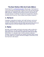 The Best Python IDEs and Code Editors.pdf