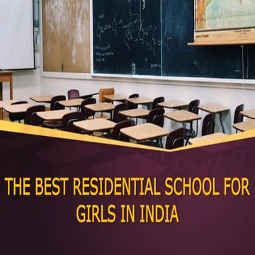 The best residential school for girls in india