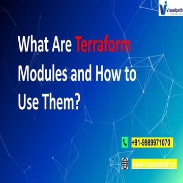 Terraform training - Modules 🎒 | PPTX