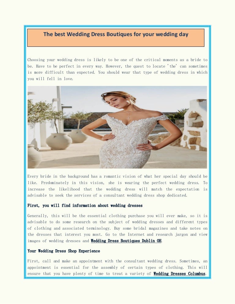 best wedding dress boutiques