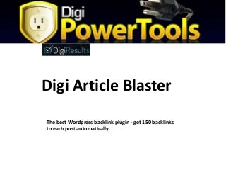 The best wordpress backlink plugin get 150