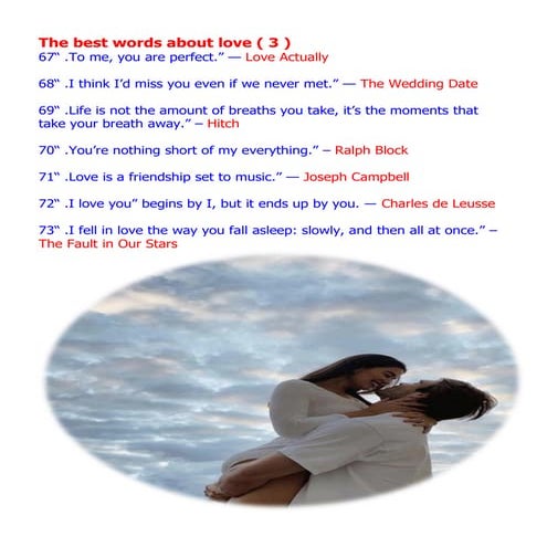 The best words about love ( 3 )