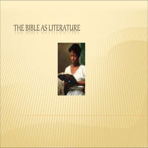 The Bible as Literature.ppt