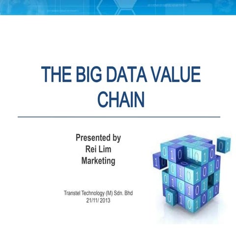 The big data value chain r1-31 oct13