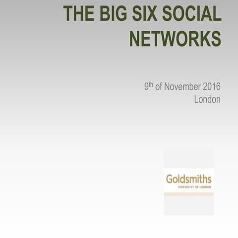 The Big Six Social Networks